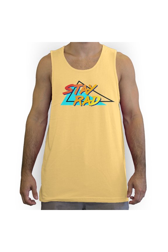 - Stay Rad 80's Men's Fashion Tank Top