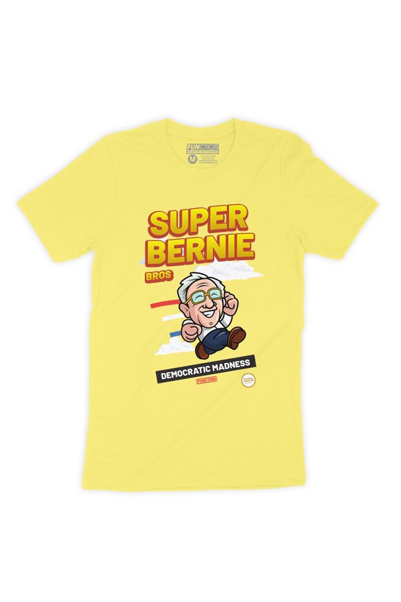 - Super Bernie Bros Video Game Democrat Fashion T-Shirt