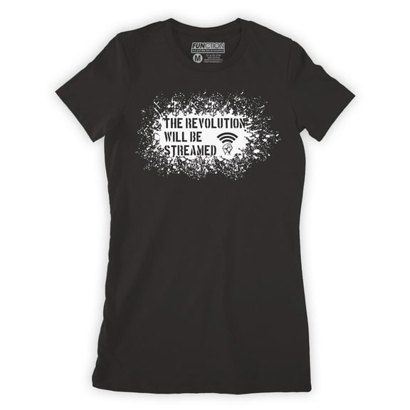 Function - The Revolution Will Be Streamed Black Women's T-Shirt