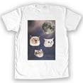 thumbnail image 1 of Function - Three Cats Meowing Men's Fashion T-Shirt, 1 of 1
