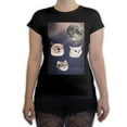 thumbnail image 1 of Function - Three Cats Meowing Women's Fashion T-Shirt, 1 of 1