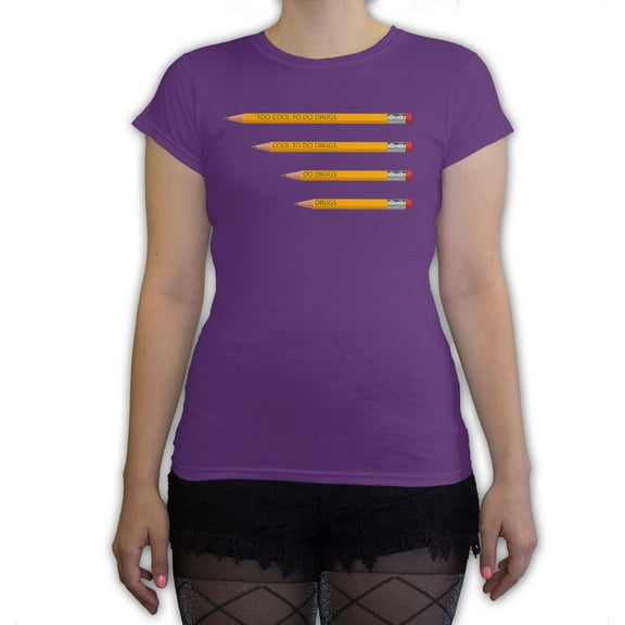 Function - Too Cool To Do Drugs Pencil Women's Fashion T-Shirt