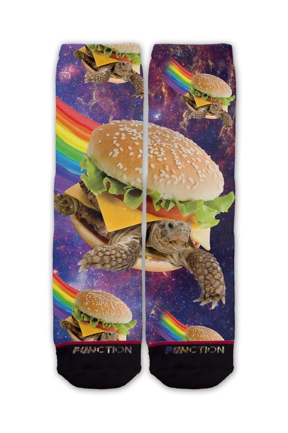 - Turtle Burger Galaxy Fashion Socks