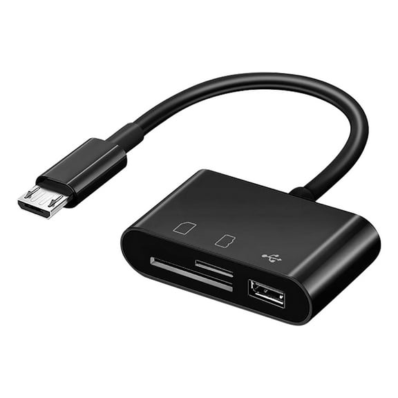 -Function USB-C OTG Adapter Reader for Android Devices and Computers with SD and Drive Support