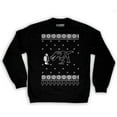 thumbnail image 1 of Function -  Ugly Christmas 8 Bit T-Rex Men's Fashion Crew Neck Sweatshirt, 1 of 1