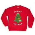 thumbnail image 1 of Function -  Ugly Christmas Meowy Christmas Men's Fashion Crew Neck Sweatshirt, 1 of 1