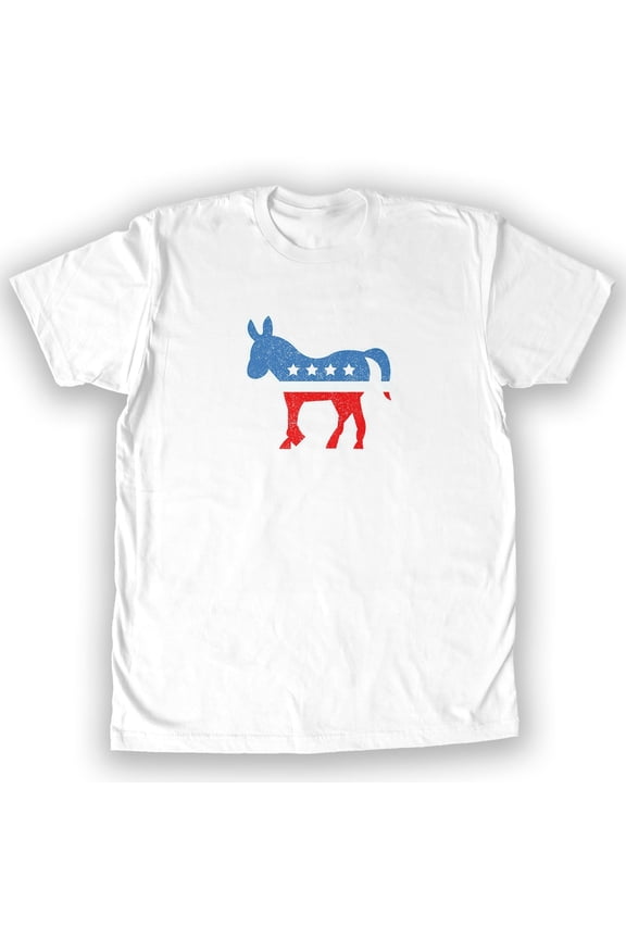 - Vintage Distressed Democrat Donkey Men's Fashion T-Shirt