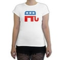 thumbnail image 1 of Function -  Vintage Distressed Republican Elephant Women's Fashion T-Shirt, 1 of 1