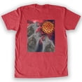 thumbnail image 1 of Function - Wolves Howling At A Pizza Moon Men's Fashion T-Shirt, 1 of 1