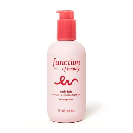 Function of Beauty Curly Hair Leave-in Conditioner Base with Mango Butter, 7 fl oz