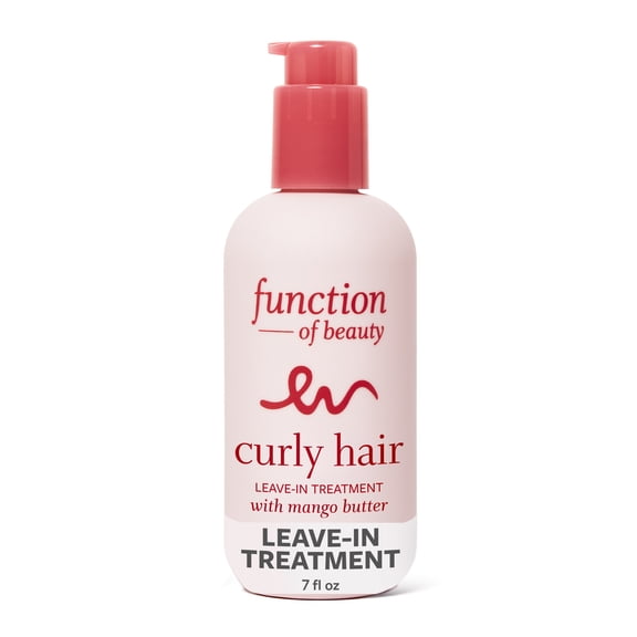 Function of Beauty Curly Hair Leave-in Conditioner Base with Mango Butter, 7 fl oz