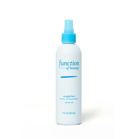 Function of Beauty Straight Hair Leave-In Milk Mist Base with Aloe Vera, 7 fl oz