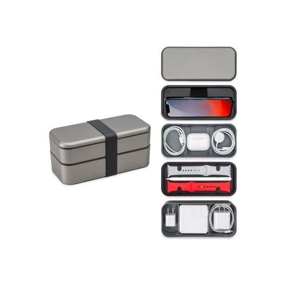 Function101 BentoStack - Case for cell phone / earphones / charger / accessories - space gray