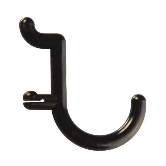 Locking Pegboard Hooks,1 in.L,Blk,PK8 FH1-4 - Walmart.com