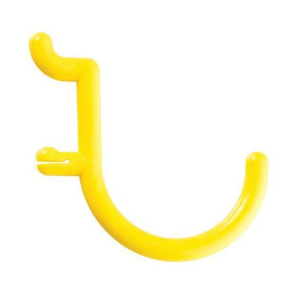 Functionaire Locking Pegboard Hooks,Plastic,PK8 FH2-2