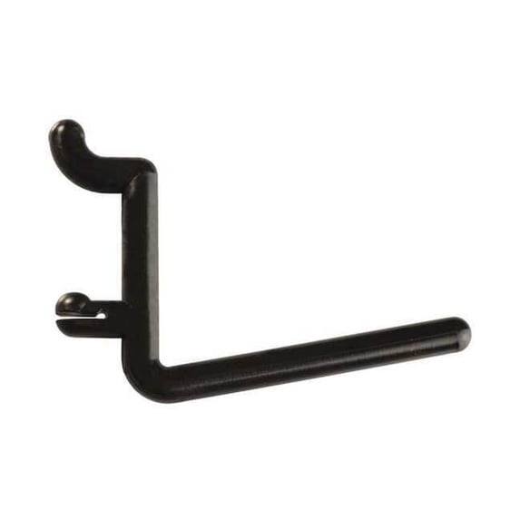 Functionaire Locking Pegboard Hooks,2 in. L,Black,PK8 FH3-4