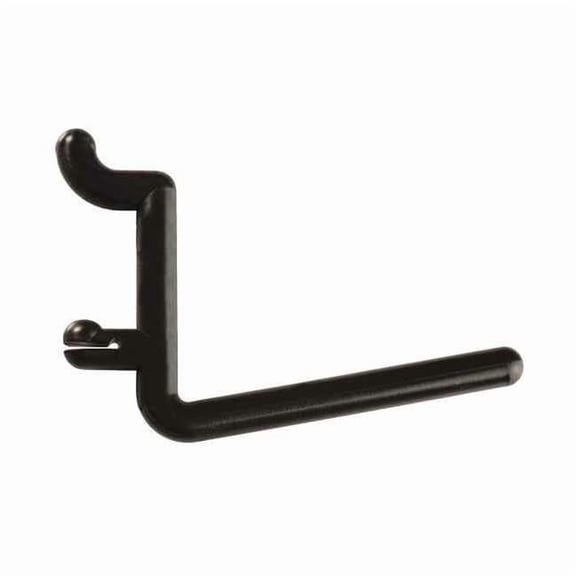 Functionaire Locking Pegboard Hooks,2in.L,Black,PK25 25-FH3-4