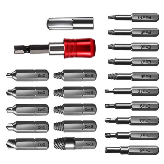 Functional 22Piece Screw Extractor Set For Quickly Fix On Electronics And Machinery Screw Extractor Tool For Repair Job