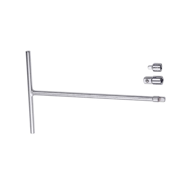 Functional 3/8in T Handle Wrench High Strength Steel Socket Driver Multifunctional Socket for Narrow Space with Adaptors