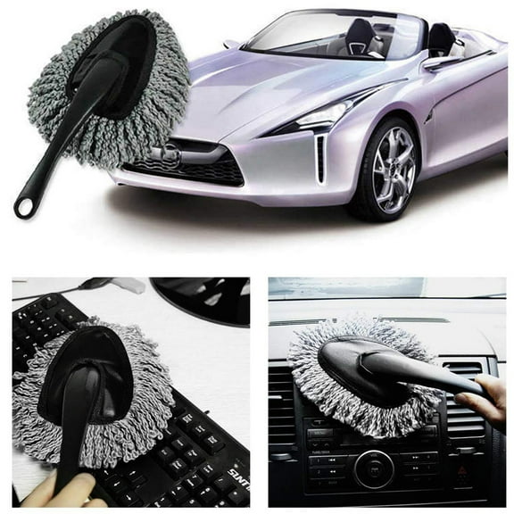 Functional 30cm Soft Microfiber Car Duster for Interior and Exterior Cleaning in Car Care & Cleaning, 30 cm, Grey