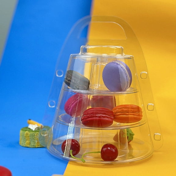 Functional 4 Layer Macaron Presentation Stand Holder For Engaging Visual Appeal