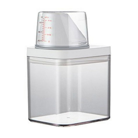 Functional Airtight Laundry Detergent Powder Storage Box Container with Lids