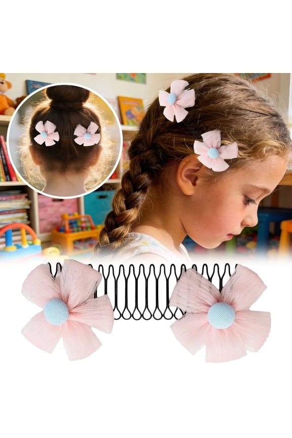 Functional Barrette for Hair Styling Flexible Comb for Easy Curly Updos and Messy Hair Hair Sorting Tool for Natural Texture Hair Accessory,3.74inch,Pink3