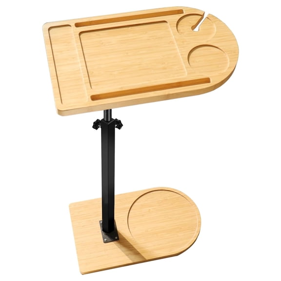 Functional Bathtub Tray Organizers With 360 Degree Swivels Design And Waterproof Surfaces Portable Tub Side Table