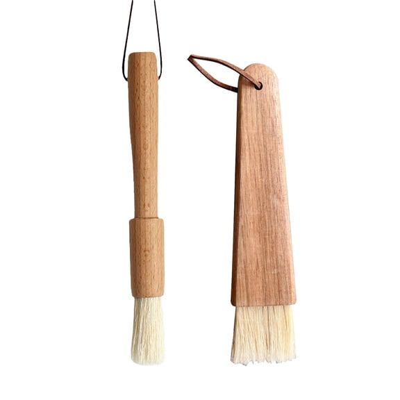 Functional Beechwood Oil Brushes For All Your For Cooking Needs 2 Pack
