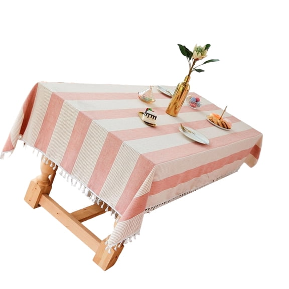 Functional Breathable Tablecloth Simple Multiple Size Border Accent Deck