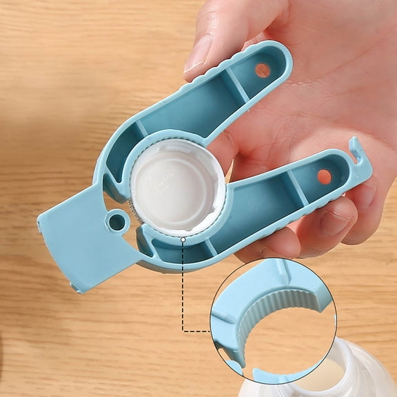 Functional Can Opener Lid Remover for Aluminum Cans with Ergonomic Design – Effortless Opening Across Sizes Build -Handed Use Kitchen for Quick, 4.06*1.97 inch, Blue