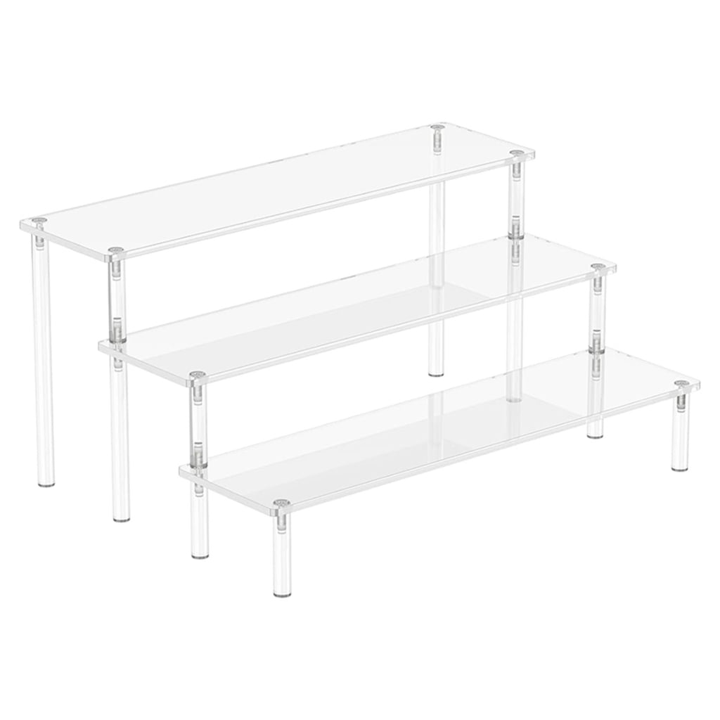 Efficient Acrylic Display Stand Shelf Unique Storage Stand Holder Clear ...