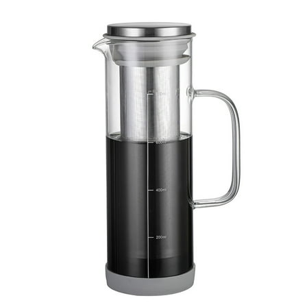 Functional Cold Brew Coffee Bottle Refreshing Cold Brew Coffee Machine with Silicones Sleeve for Home Use