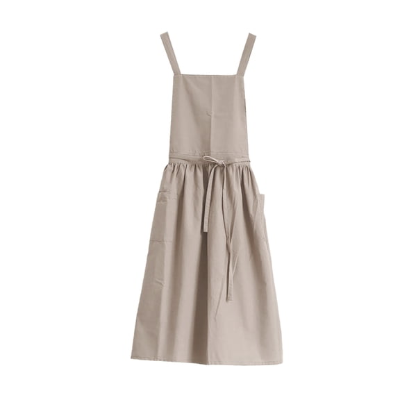 Functional Cotton Linen Baking Apron Essential For Kitchen And Cafe Worker