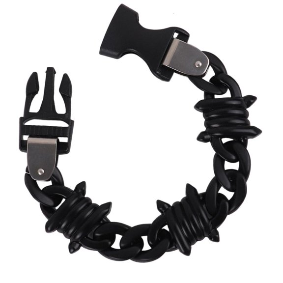 Functional Design Matte Bracelet Acrylic Featuring Secure Clasp Security System