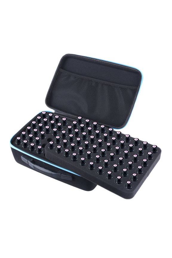 Functional Essential Oils Storage Case Fits 120 Bottles Of 5-10ML Shockproof EVA Carry Bag For Daily Use And Travel