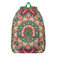 thumbnail image 1 of Functional Fashion Boho Mandala Floral Backpack, Large Capacity Bookbag for School College with Laptop Sleeve, Everyday Use, Ideal Gift, 1 of 5