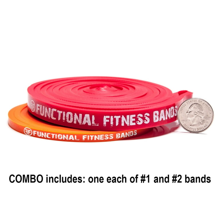 Functional Fitness Pull Up Assist Band #7 Orange 70-170 Lb (32-77 Kg) - Resistance. For