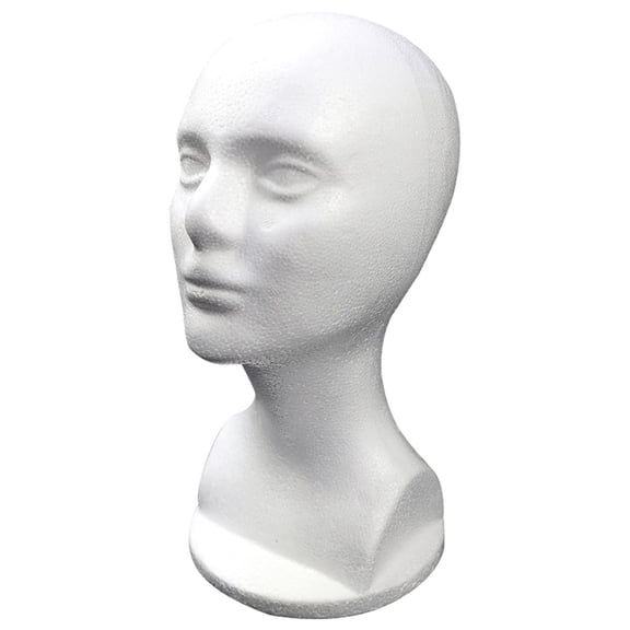 Functional Foam Female Head Model for Organizing Sunglasses and Jewelry