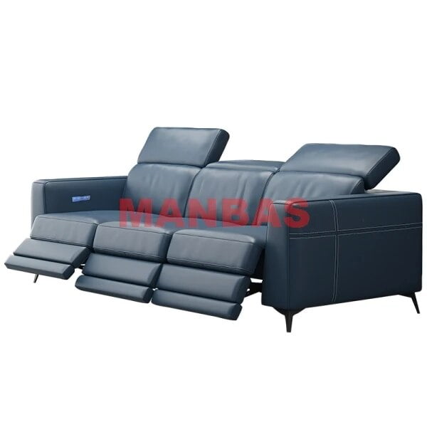 Functional Genuine Leather Sofa Cama Electric Reclining Sofa Set Sectional Couch Theater Seats