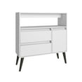 thumbnail image 1 of HomeRoots 250743 Functional Gota High Side Table with 1- Shelf, 2- Drawers & 1 Door - White, 1 of 2