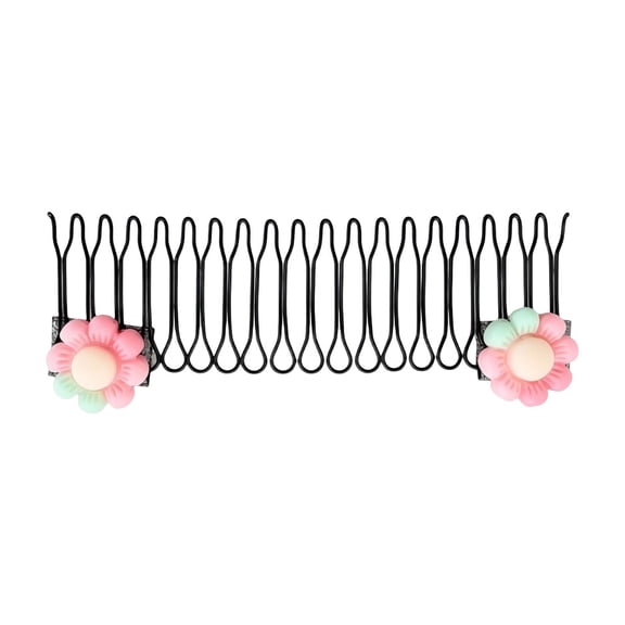 Functional Hair Barrettes for Styling and Organizing Curly Textured Hair Versatile Comb for Easy Messy Hairstyles and Defined,3.74inch,Pink4