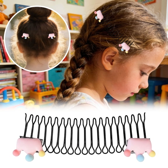 Functional Hair Comb for Effortless Curly Styles and Easy Styling with Secure Hold