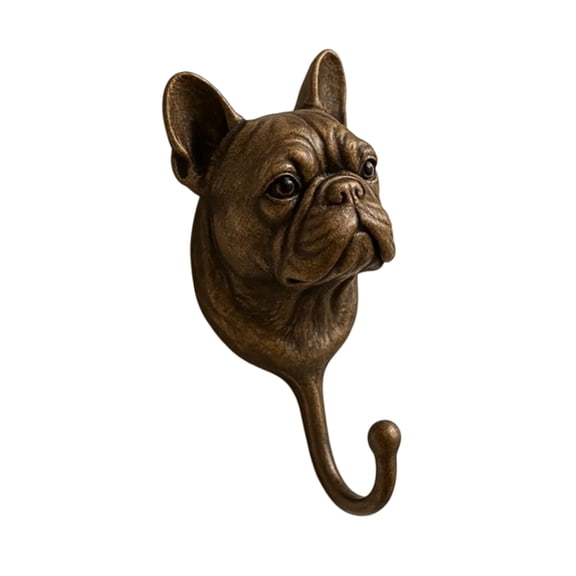 Functional Hook Sculpture In Antique Bronze Finish Stylish Wall Accent For Coats Keys Organization