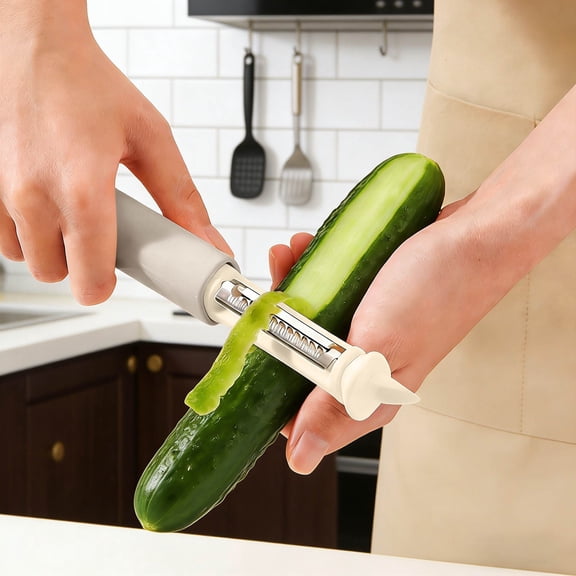 Functional Kitchen Peeler and Slicer with Grater and Opener for Effortless Food Preparation