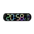Functional LED Display Clock Digital Wall Clock Large Poop Timer for