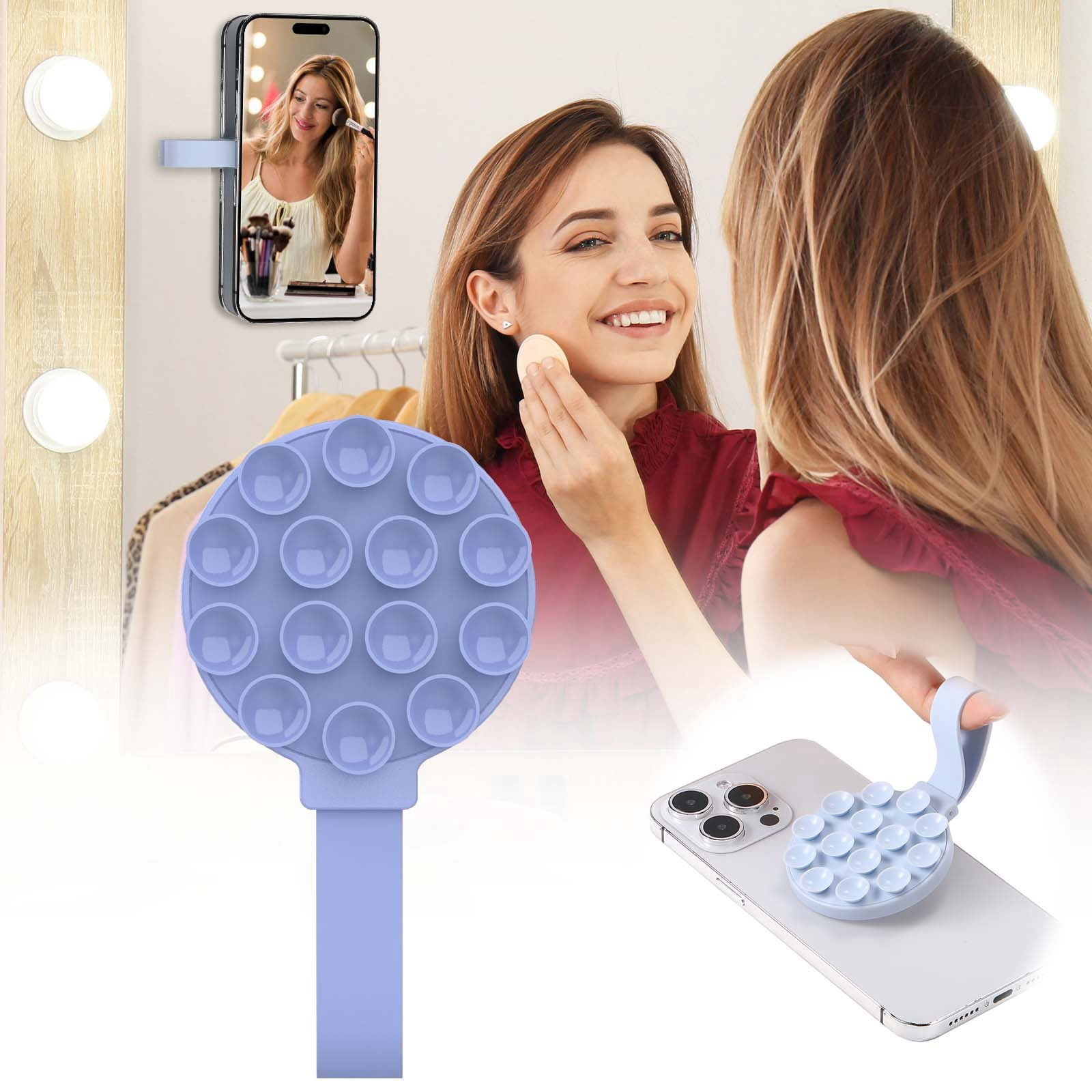 Functional Lazy Man Finger Ring Phone Suction Attachment Silicone