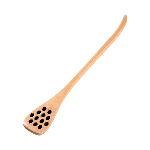 Functional Long Handle Wooden Spoon Stirring Stick for Coffee Tea and Beverages Reusable Kitchen Tableware Utensil