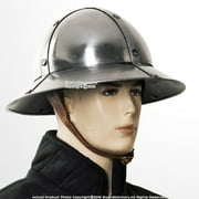 Functional Medieval Kettle Hat XIII Century Crusader Knight Infantry Helmet 16G