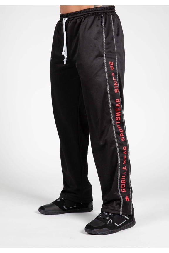 Functional Mesh Pants - Black/Red